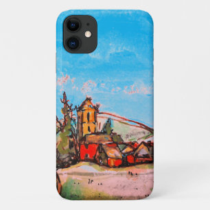 An Idyllic British Village sketch iPhone 11 Case