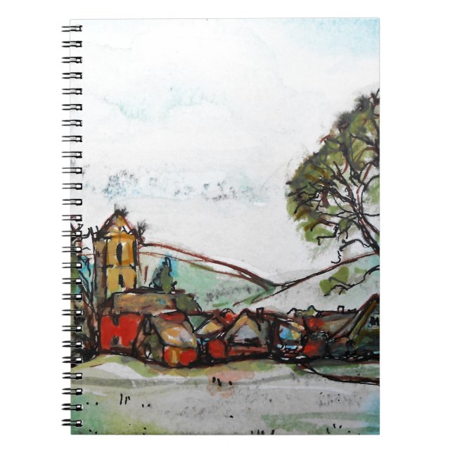 An Idyllic British Village sketch Notebook (Front)