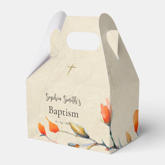 An Illuminated Life Orthodox Christian Baptism Favour Box (Front Side)