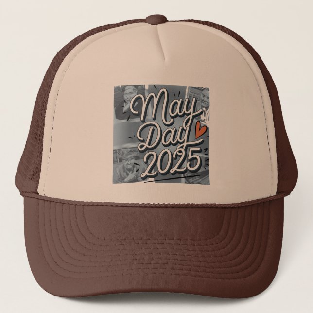 An illustration May day 2025 Hat  (Front)