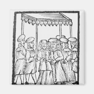 An illustration of a Jewish wedding Magnet
