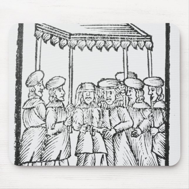 An illustration of a Jewish wedding Mouse Mat (Front)