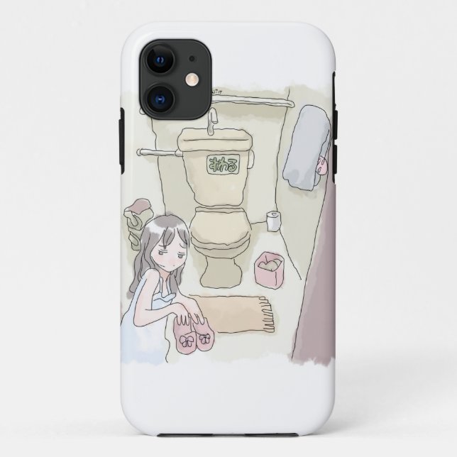 an illustration of a woman who has a pair of shoes Case-Mate iPhone case (Back)