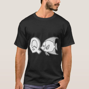 An Illustration of letter Q stand for Queen angelf T-Shirt