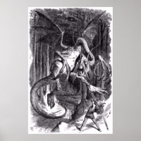  An illustration to the poem Jabberwocky. 1871 