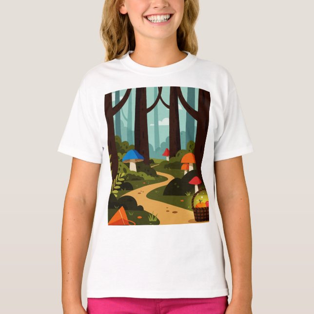 An imaginary forest scene T-Shirt (Front)