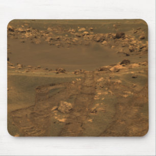 An impact crater in the Meridian Planum region Mouse Mat