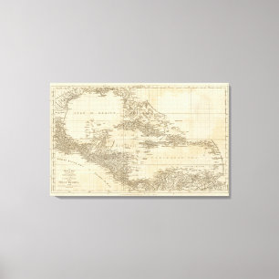 An index map canvas print