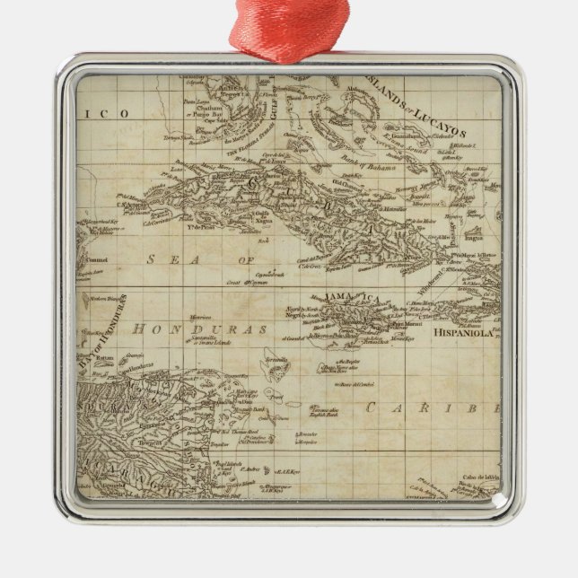 An index map metal tree decoration (Front)