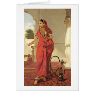 An Indian Dancing Girl with a Hookah, 1772 (oil on