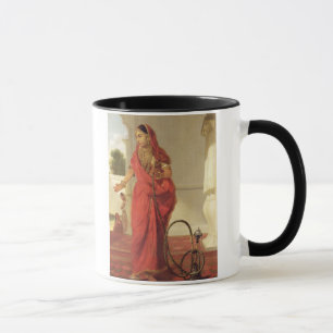 An Indian Dancing Girl with a Hookah, 1772 (oil on Mug