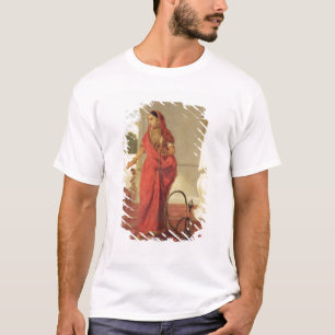 An Indian Dancing Girl with a Hookah, 1772 (oil on T-Shirt