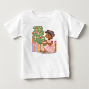 An indian lass opening gifts baby T-Shirt