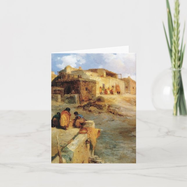 An Indian Pueblo Laguna New Mexico - 1906 Card (Front)