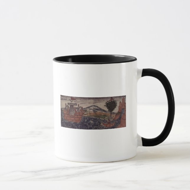 An Indian spy observes Mug (Right)