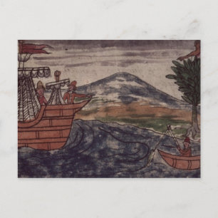 An Indian spy observes Postcard