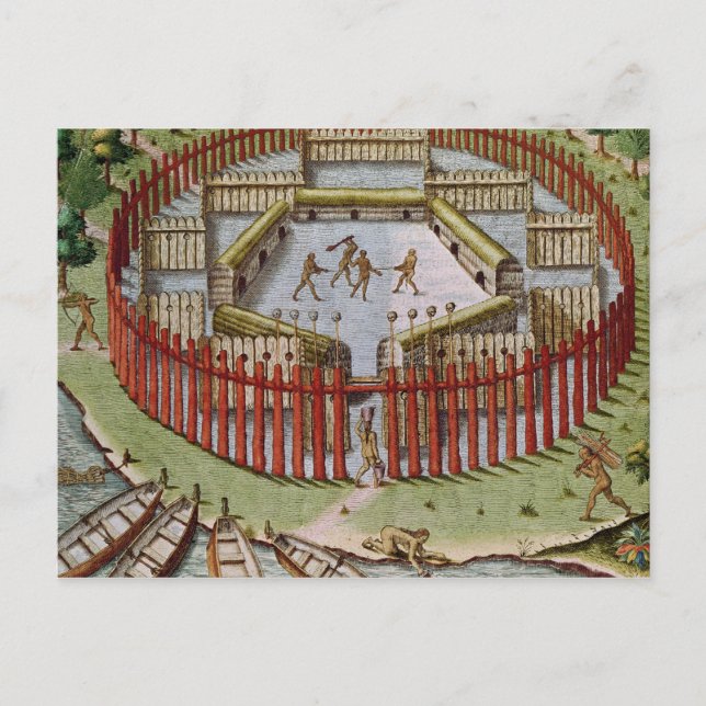 An Indian Village Postcard (Front)