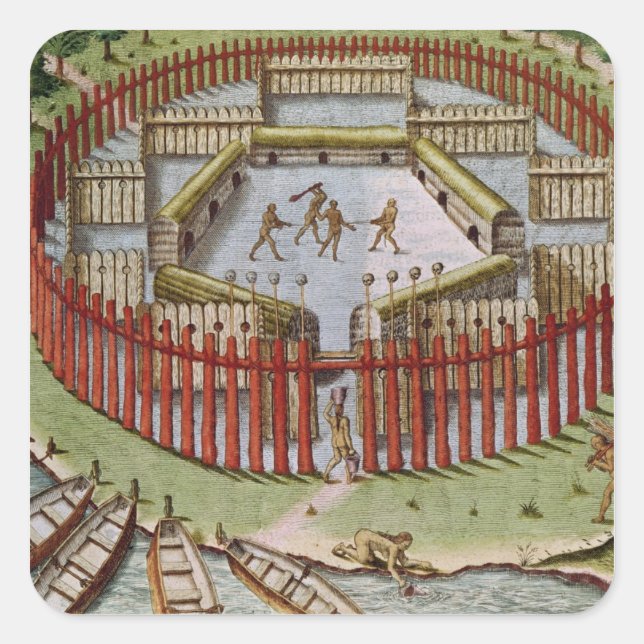 An Indian Village Square Sticker (Front)