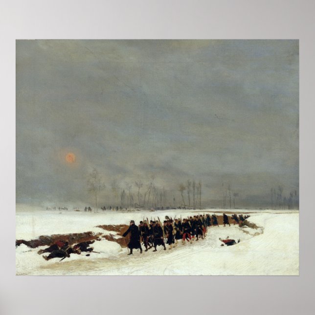 An Infantry Column on their Way to a Raid Poster (Front)