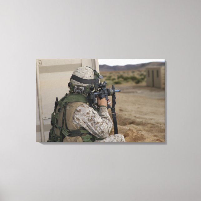 An infantry scout canvas print (Front)