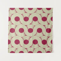 an infinite moebius stripe seamless tile, in red a