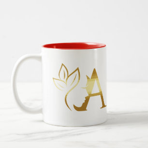An Initial 'A' Monogrammed Personalised Mug 