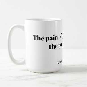 An inspirational quote for runners coffee mug