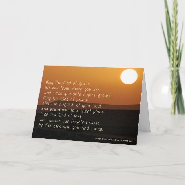 An inspiring prayer for those who are struggling card (Front)