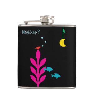 An Interesting Night Customisable Template Hip Flask