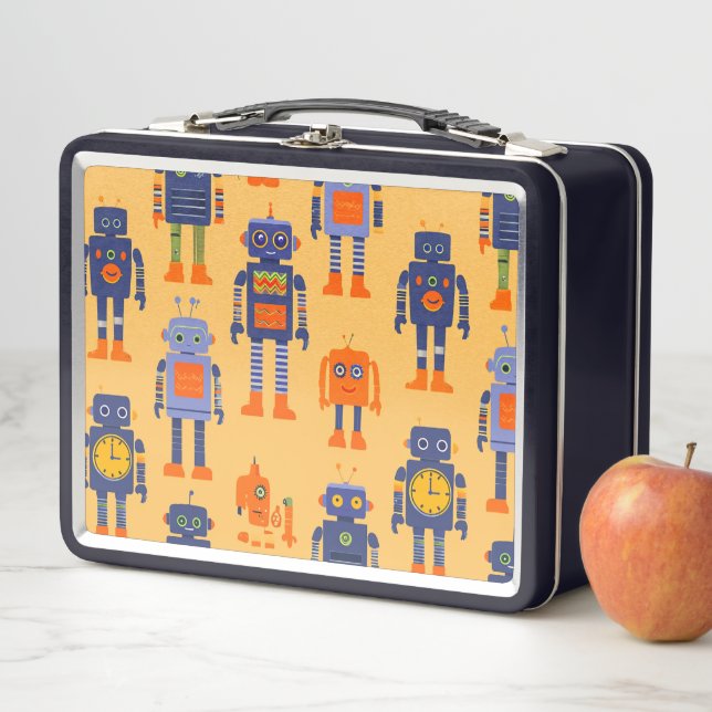 an interesting robot metal lunch box (In Situ)
