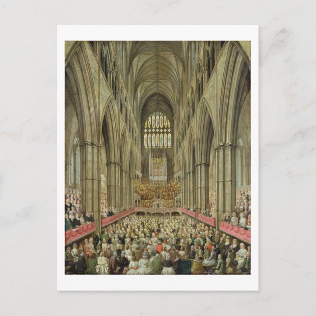 An Interior View of Westminster Abbey on the Comme Postcard (Front)