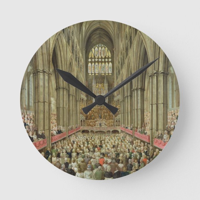 An Interior View of Westminster Abbey on the Comme Round Clock (Front)