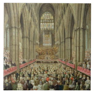 An Interior View of Westminster Abbey on the Comme Tile