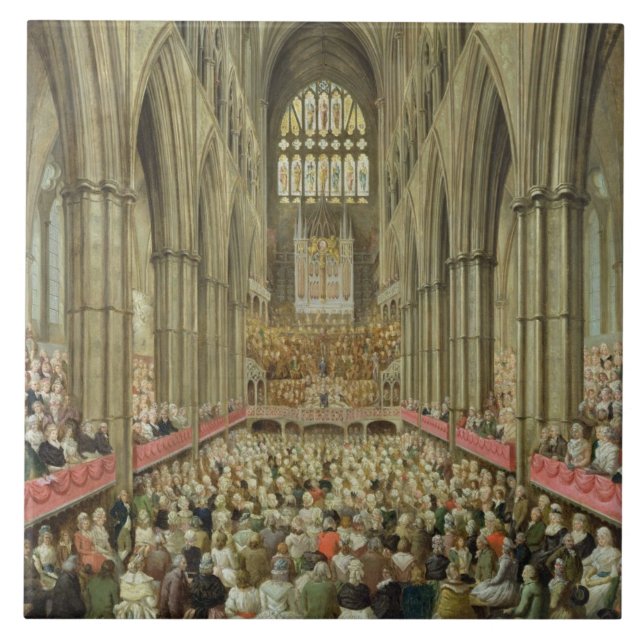 An Interior View of Westminster Abbey on the Comme Tile (Front)