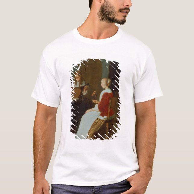 An interior with a lute player T-Shirt (Front)