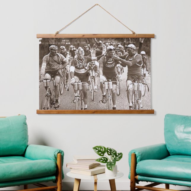 AN INTIMATE PORTRAIT OF THE TOUR DE FRANCE 1920's  Hanging Tapestry (Living Room)