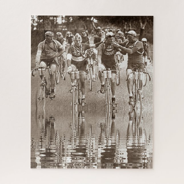 An Intimate Portrait of The Tour de France 1920's Jigsaw Puzzle (Vertical)