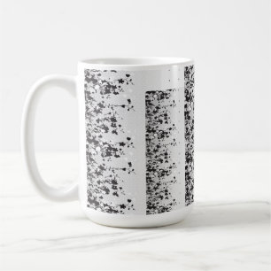 An intricate black and white floral design set aga coffee mug