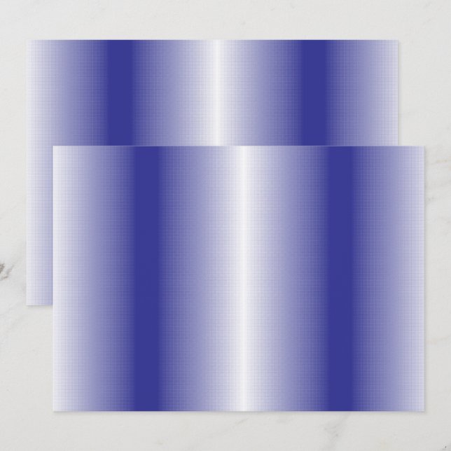 An intricate blue geometric pattern with symmetric invitation (Front/Back)