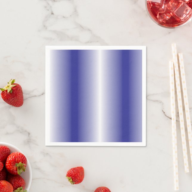 An intricate blue geometric pattern with symmetric napkin (Insitu)