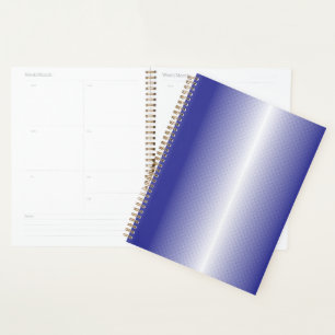 An intricate blue geometric pattern with symmetric planner