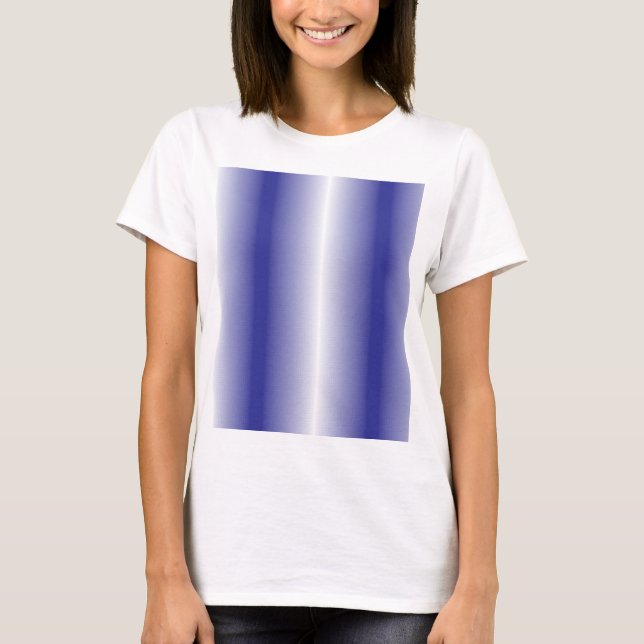 An intricate blue geometric pattern with symmetric T-Shirt (Front)