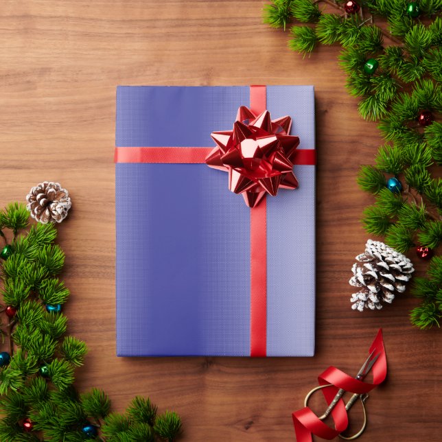 An intricate blue geometric pattern with symmetric wrapping paper (Holiday Gift)