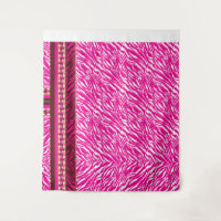 An intricate floral pattern in pink and white, art