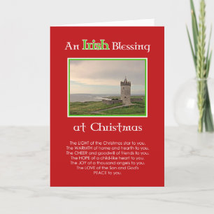 An Irish Blessing at Christmas-Custom photo card