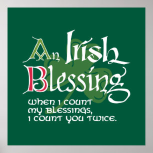 An Irish Blessing Poster