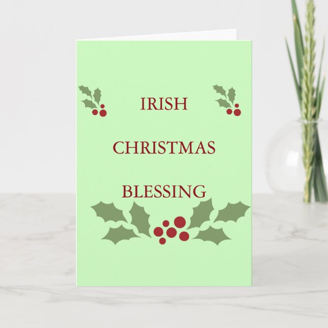 An Irish Christmas Holiday Card (Front)