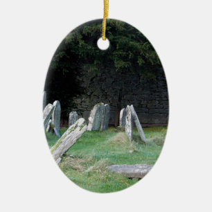 An Irish Grave Yard Ceramic Tree Decoration