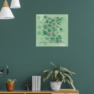 An Irish Prayer - Every Tear -A Smile Poster