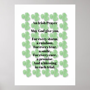 An Irish Prayer Poster